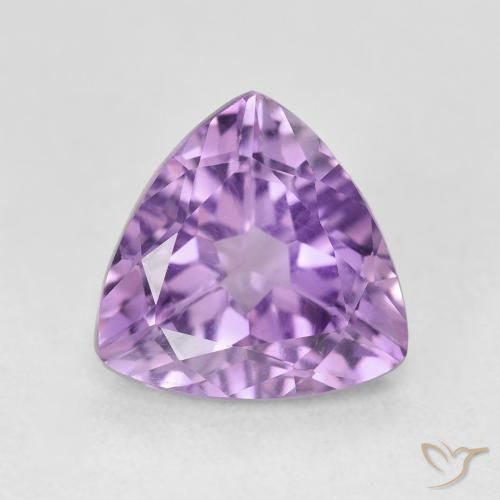 2.84克拉天然紫水晶，胖三角形，VVS-VS