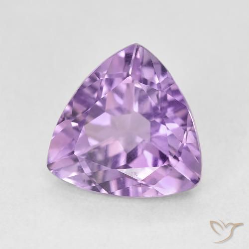 2.84克拉天然紫水晶，胖三角形，VVS-VS