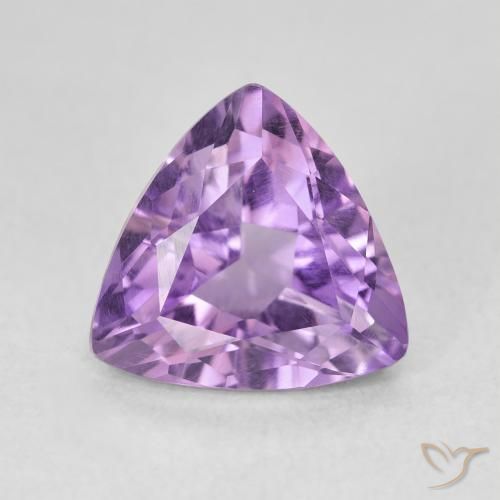 2.82ct 天然 中等紫罗兰色 紫水晶, 胖三角形, VVS-VS