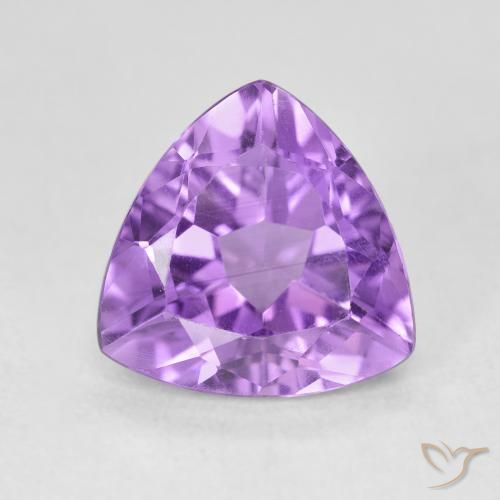 2.97克拉天然紫水晶，胖三角形，VVS-VS