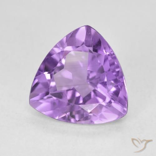 2.97克拉天然紫水晶，胖三角形，VVS-VS