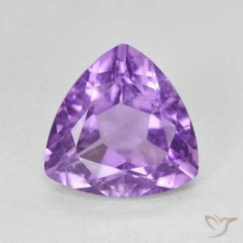 2.99ct 天然 深鸢尾紫 紫水晶, 胖三角形, VVS