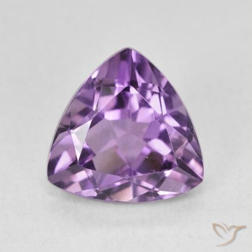 2.86克拉天然紫水晶，胖三角形，VVS