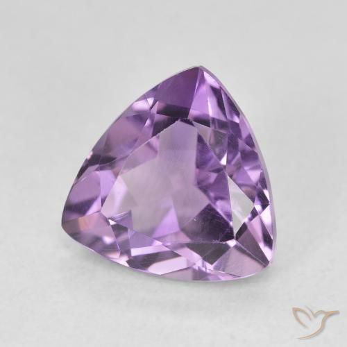 2.86克拉天然紫水晶，胖三角形，VVS
