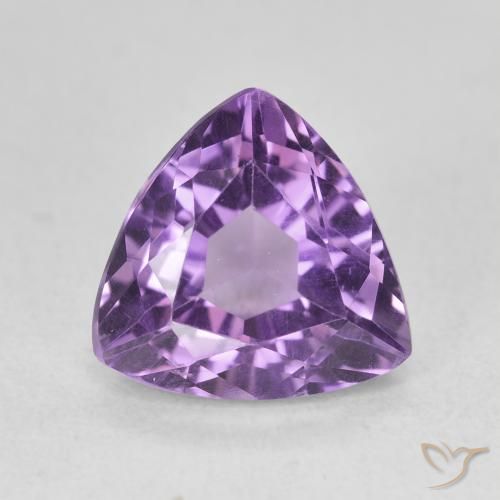 3.09ct 天然 茄子紫 紫水晶, 胖三角形, VVS