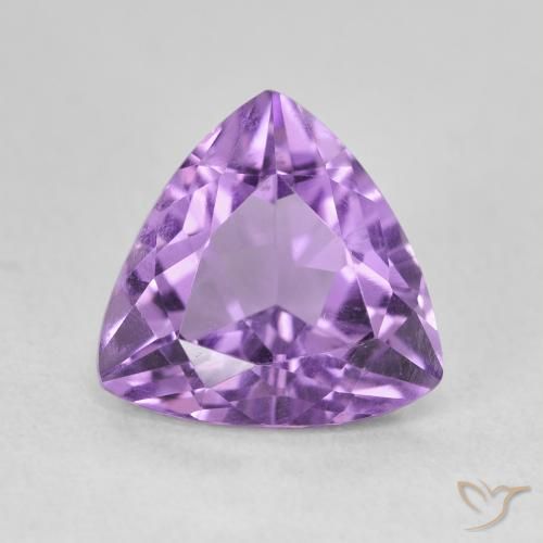 2.84ct 天然 深紫罗兰色 紫水晶, 胖三角形, VVS