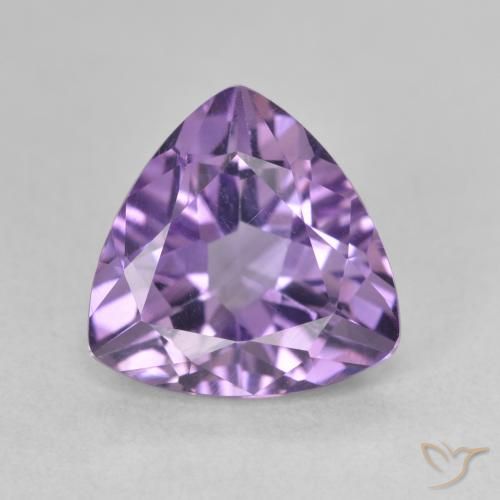 2.99ct 天然 鲜艳的紫罗兰 紫水晶, 胖三角形, VVS-VS