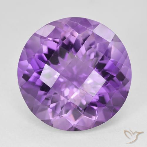 19.39ct 天然 深紫罗兰色 紫水晶, 圆形的, VVS