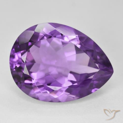 18.10ct 天然 紫色紫罗兰色 紫水晶, 梨形, VVS