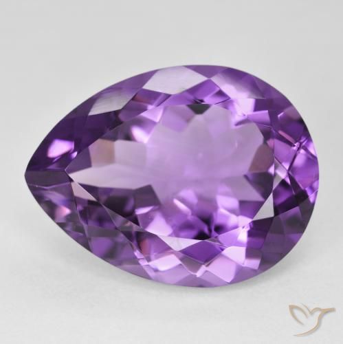18.10克拉天然紫水晶，梨形，VVS