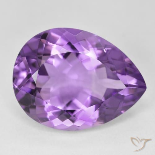 18.39克拉天然紫水晶，梨形，VVS