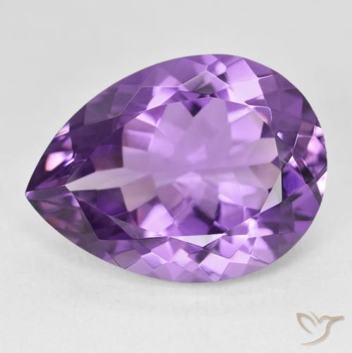 17.90克拉天然紫水晶，梨形，VVS
