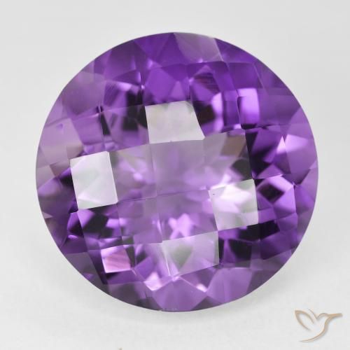18.89克拉天然紫水晶，圆形的，VVS