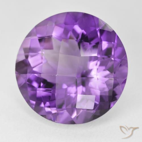 18.89克拉天然紫水晶，圆形的，VVS