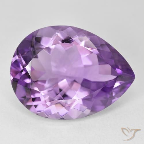 17.75克拉天然紫水晶，梨形，VVS