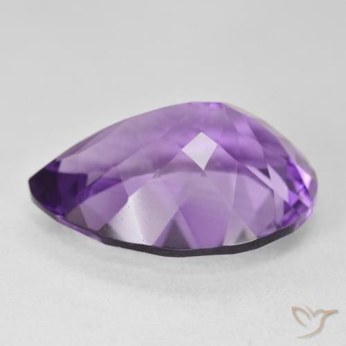 17.84克拉天然紫水晶，梨形，VVS