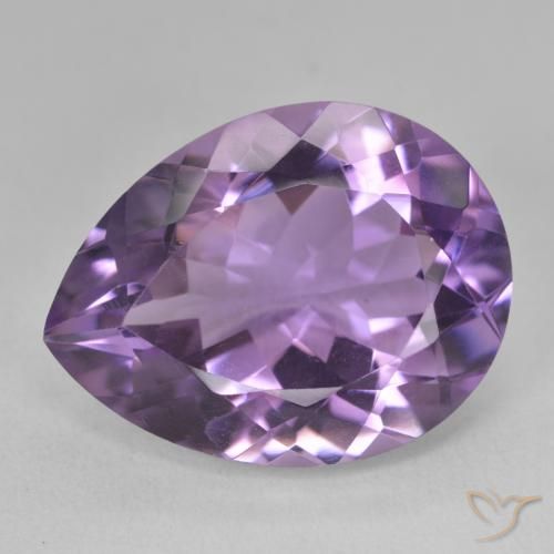 17.70ct 天然 中紫 紫水晶, 梨形, VVS-VS