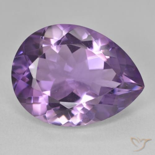 17.70克拉天然紫水晶，梨形，VVS-VS