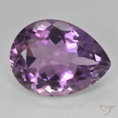 18.08克拉天然紫水晶，梨形，VVS