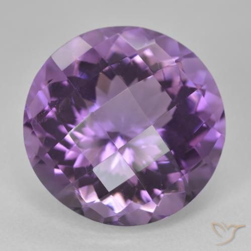 19.88克拉天然紫水晶，圆形的，VVS-VS