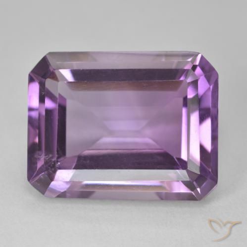 15.86ct 天然 中紫粉色 紫水晶, 祖母绿式切割, VVS-VS