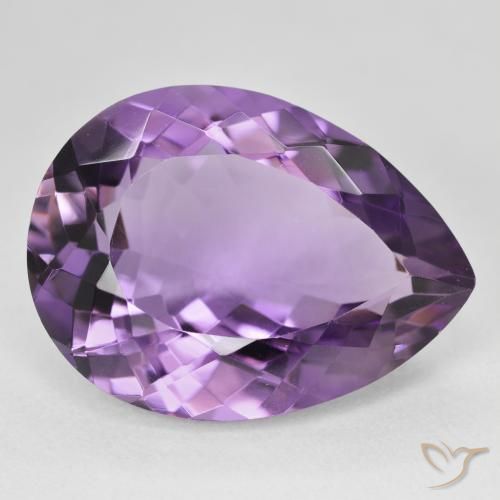17.29克拉天然紫水晶，梨形，VVS