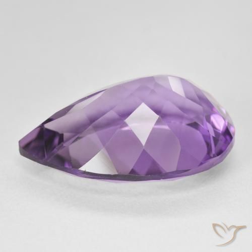 17.29克拉天然紫水晶，梨形，VVS