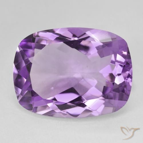 17.64ct 天然 紫色紫罗兰色 紫水晶, 软垫, VVS