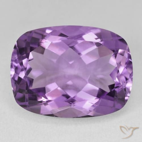 19.29ct 天然 紫色紫罗兰色 紫水晶, 软垫, VVS-VS