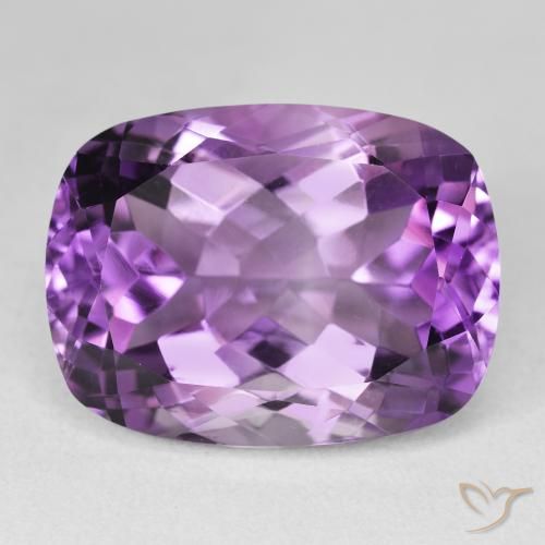 20.45ct 天然 轻中紫 紫水晶, 软垫, VVS-VS
