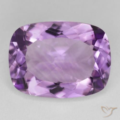 16.89ct 天然 轻中紫 紫水晶, 软垫, VVS-VS
