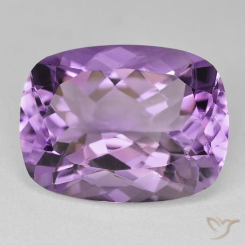 19.00ct 天然 轻中紫 紫水晶, 软垫, VVS-VS