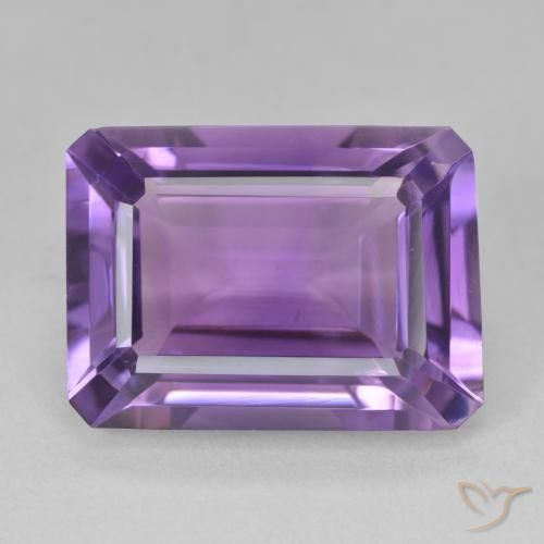 14.14ct 天然 中紫 紫水晶, 祖母绿式切割, VVS