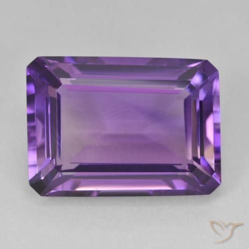 15.67ct 天然 中紫 紫水晶, 祖母绿式切割, VVS