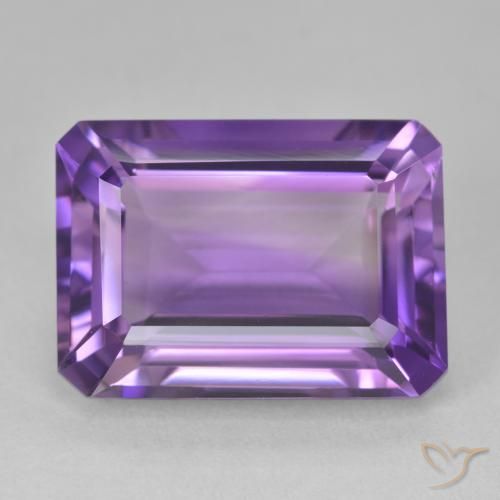 15.96ct 天然 中紫 紫水晶, 祖母绿式切割, VVS