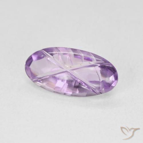 1.86克拉天然紫水晶，椭圆形，透明