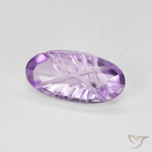 1.76克拉天然紫水晶，椭圆形，透明