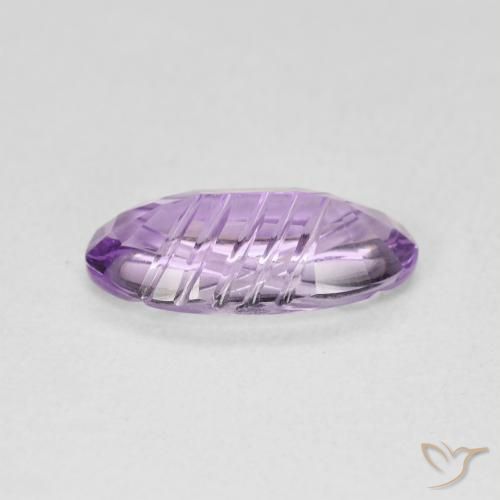 1.76克拉天然紫水晶，椭圆形，透明