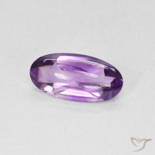 1.14克拉天然紫水晶，椭圆形，透明