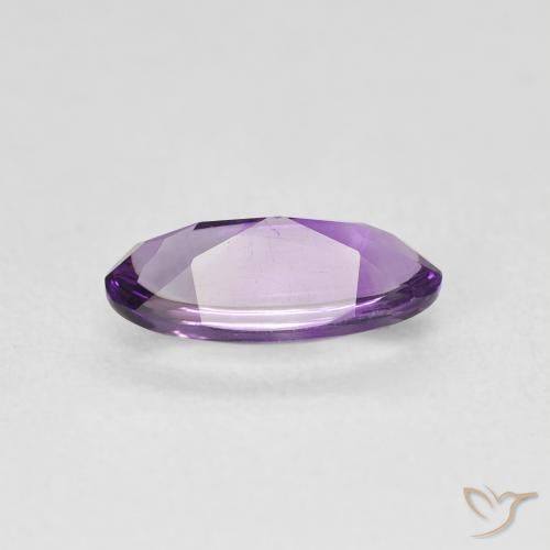 1.14克拉天然紫水晶，椭圆形，透明
