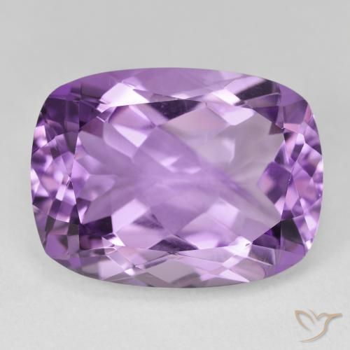 18.37ct 天然 轻中紫 紫水晶, 软垫, VVS-VS