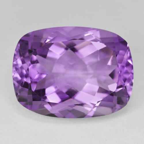 19.50ct 天然 中紫 紫水晶, 软垫, VVS-VS