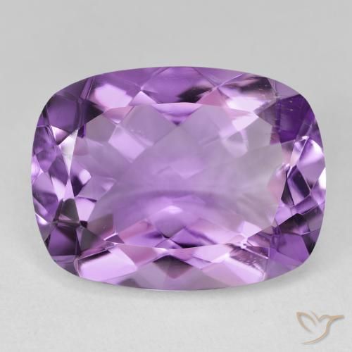 15.61ct 天然 中紫 紫水晶, 软垫, VVS-VS