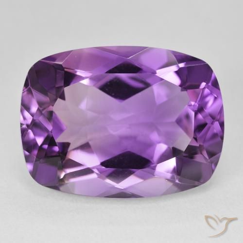 18.71ct 天然 中紫 紫水晶, 软垫, VVS