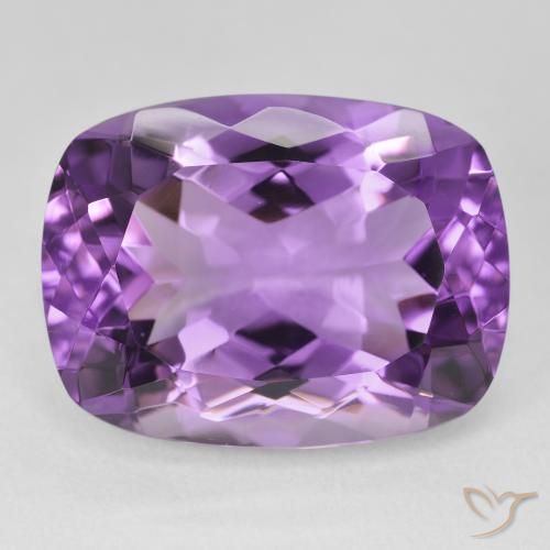 19.53ct 天然 轻中紫 紫水晶, 软垫, VVS