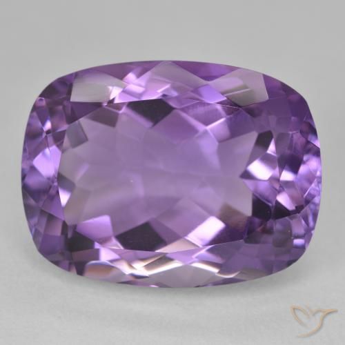 20.86ct 天然 中紫 紫水晶, 软垫, VVS
