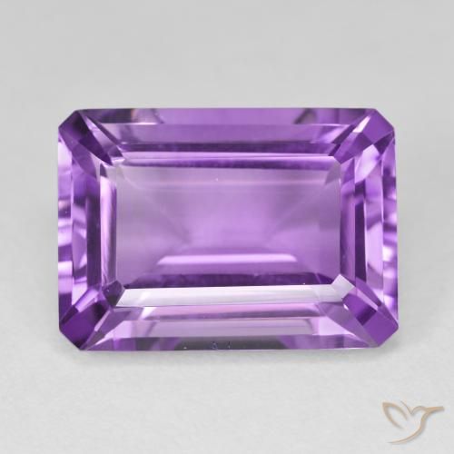15.32ct 天然 鲜艳的紫罗兰 紫水晶, 祖母绿式切割, VVS-VS