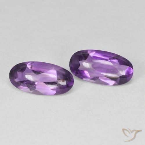 2.49克拉天然紫水晶，椭圆形，透明