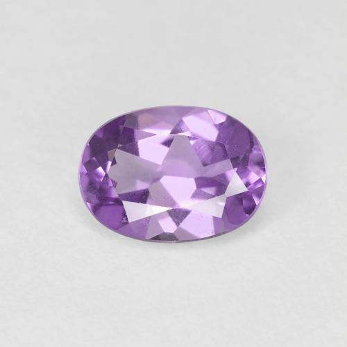 0.67ct 天然 紫色紫罗兰色 紫水晶, 椭圆形, VS