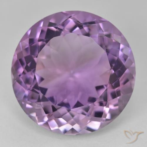 26.47ct 天然 中紫 紫水晶, 圆形的, VVS